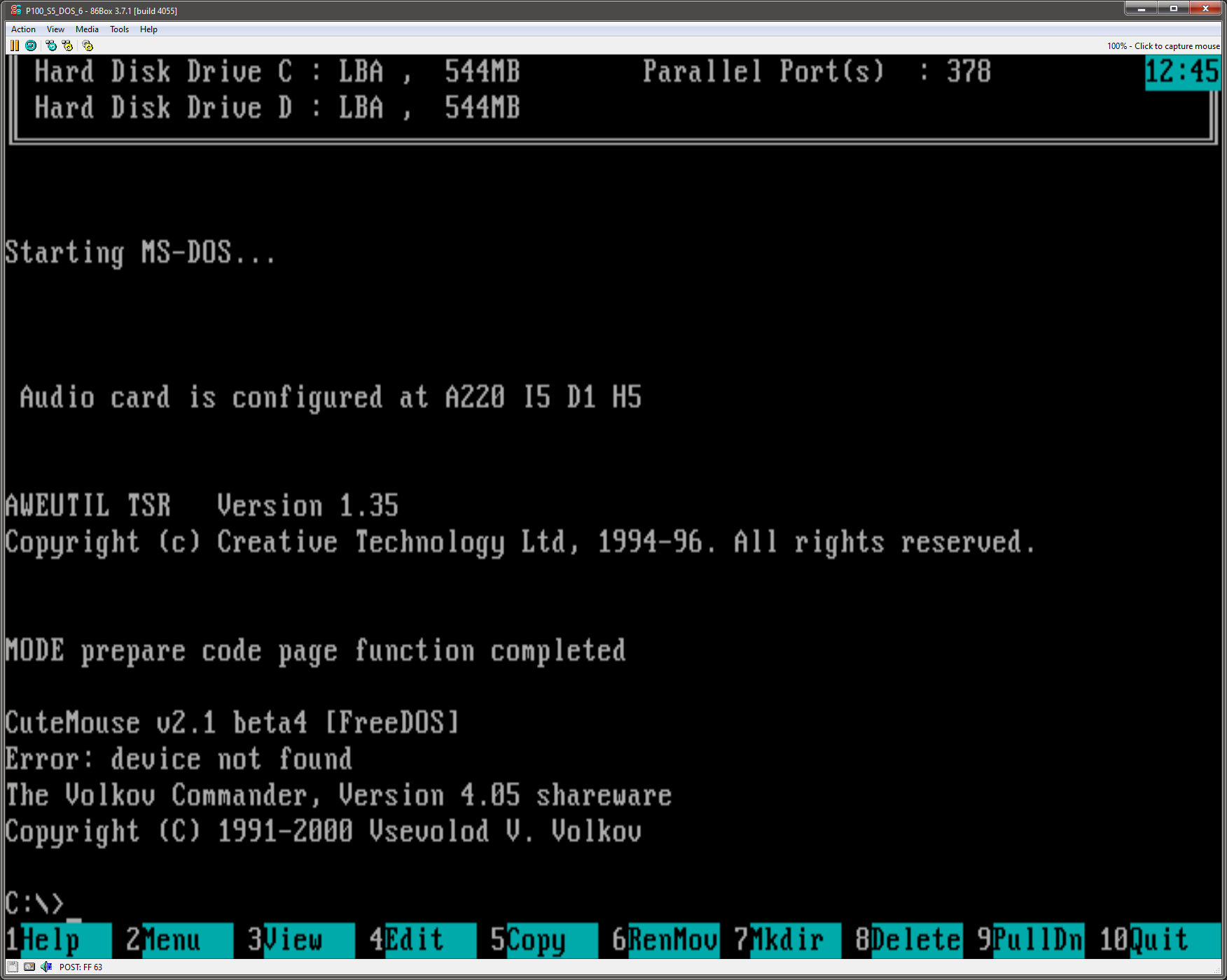 PS/2 mouse not working in [i430NX] Gigabyte GA586IP · Issue 2614