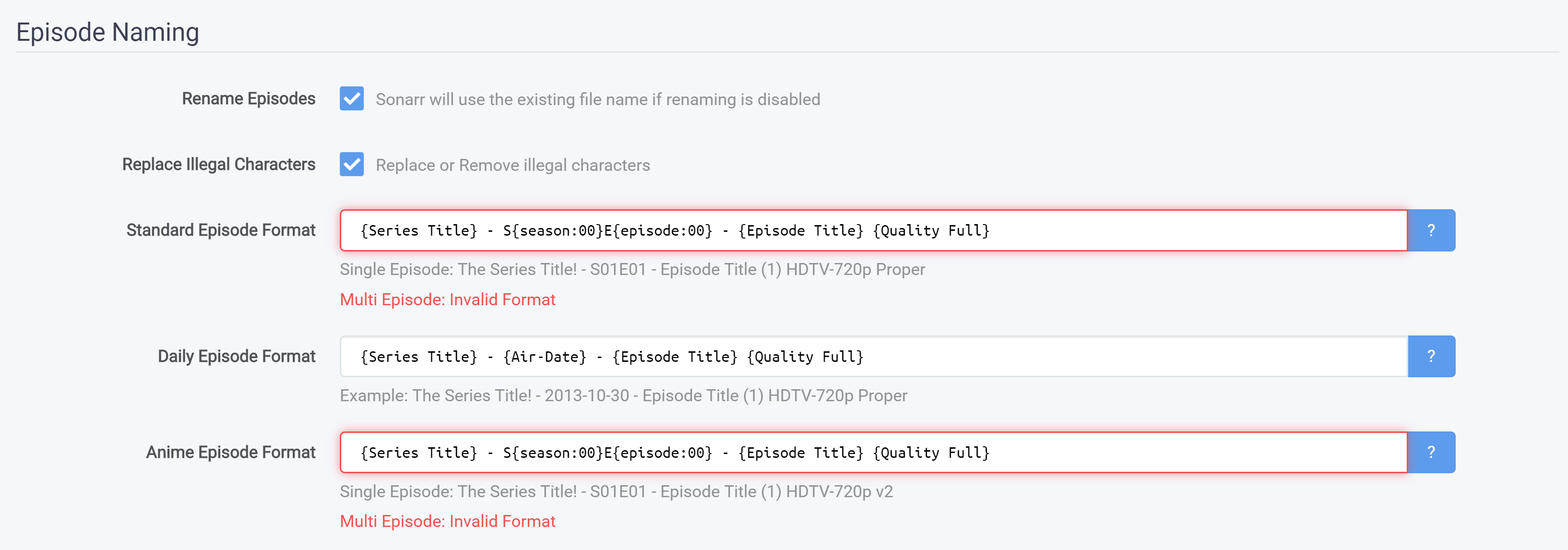 Episode naming not working · Issue #3481 · Sonarr/Sonarr · GitHub