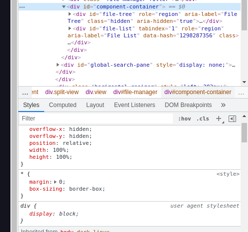 [Bug] There are still too much scrollbars on linux · Issue #2640 ...