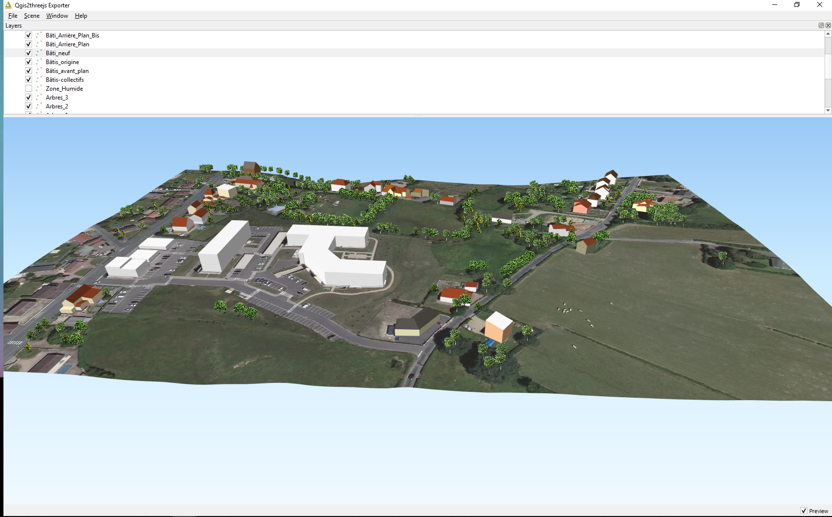 QGIS2THREEJS export web problem · Issue #199 · minorua/Qgis2threejs ...