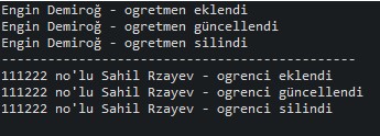 ekran çıktısı