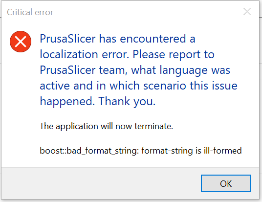 Prusa slicer 2.3.0 BETA 2 crash when attempting to save a machine ...