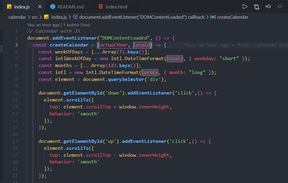 GitHub - rvenegas5/calendar: JavaScript generated calendar that can be ...