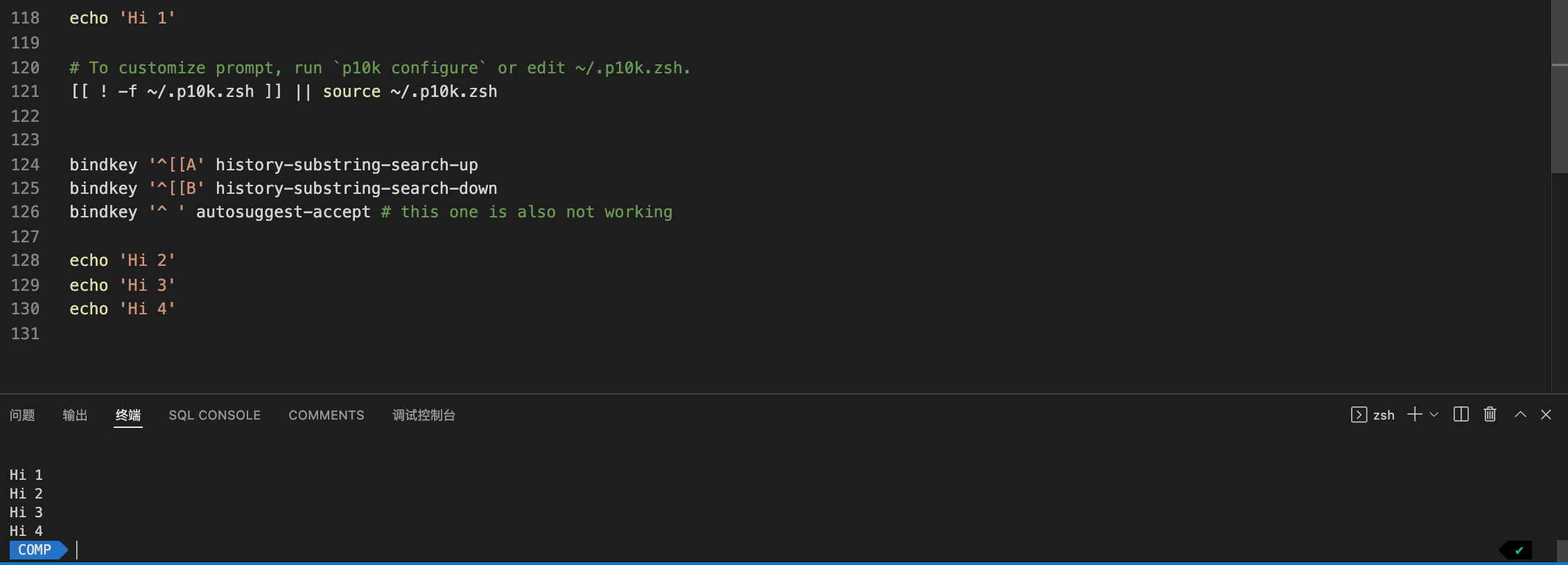 bindkey is not work in "~/.zshrc" · Issue #10599 · ohmyzsh/ohmyzsh · GitHub