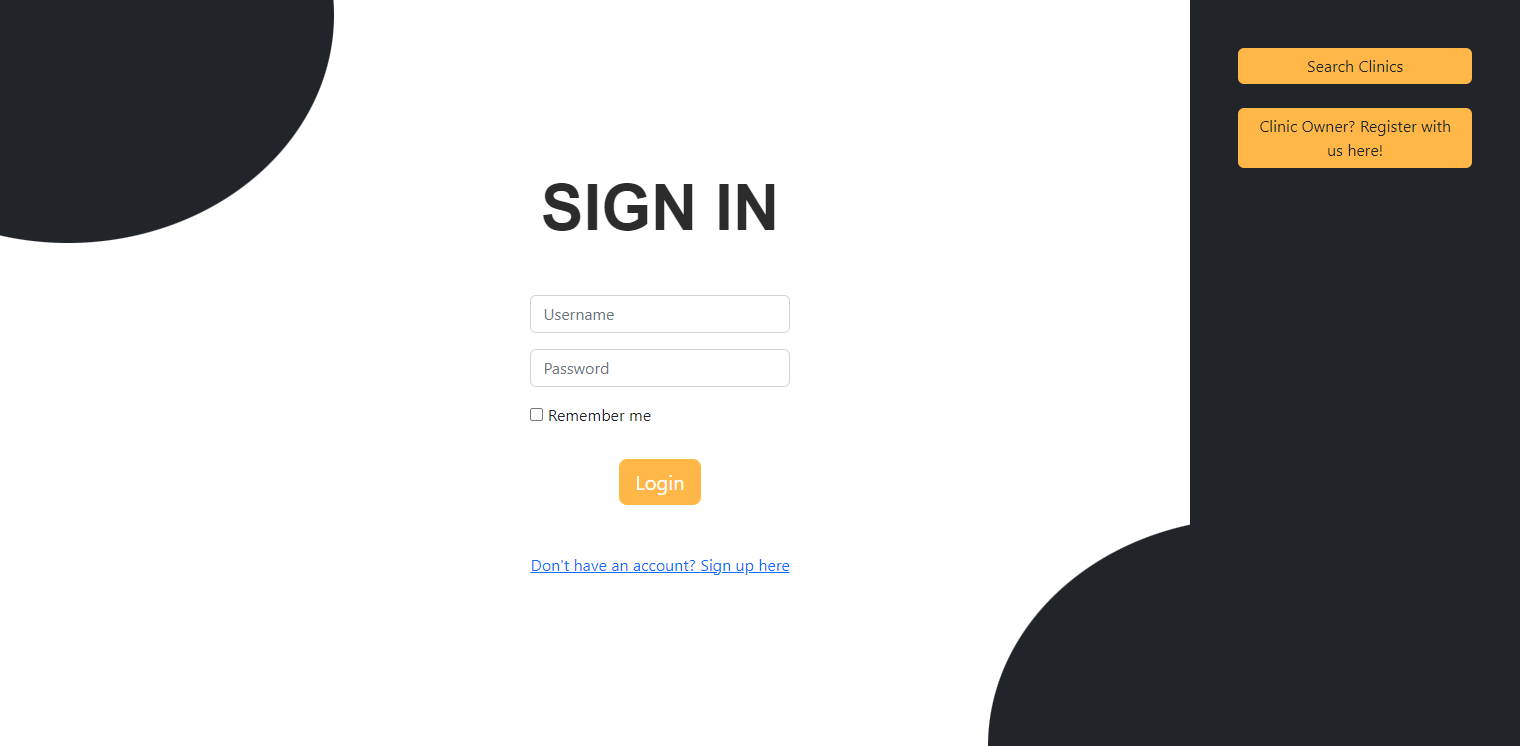 DHRecord login page