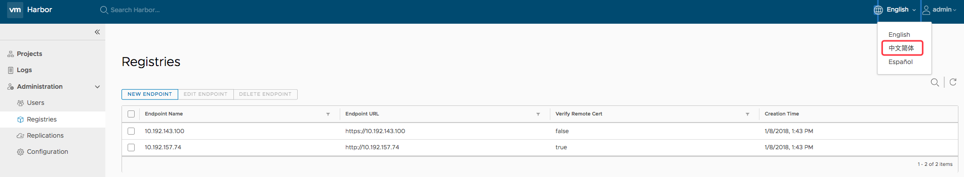 Got 404 when switching language on "Registries" page · Issue #3991 ...