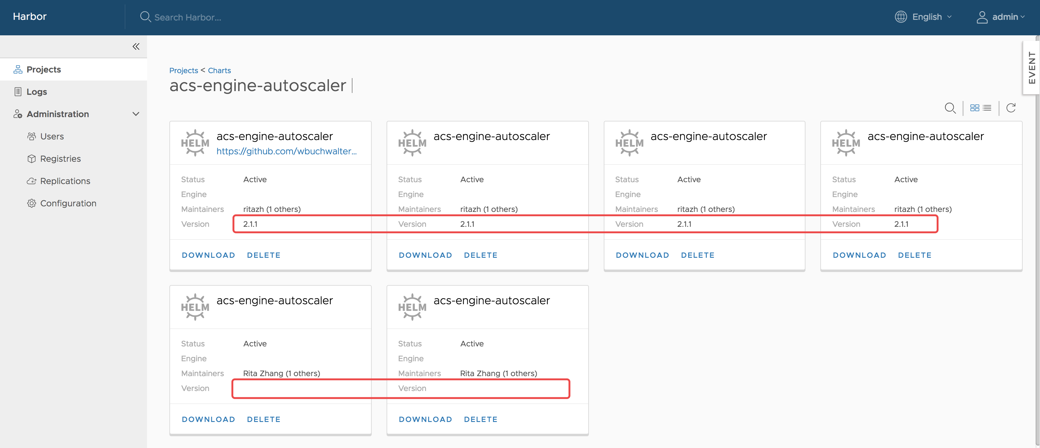 Misc issues for chart repo card view · Issue #5603 · goharbor/harbor ...