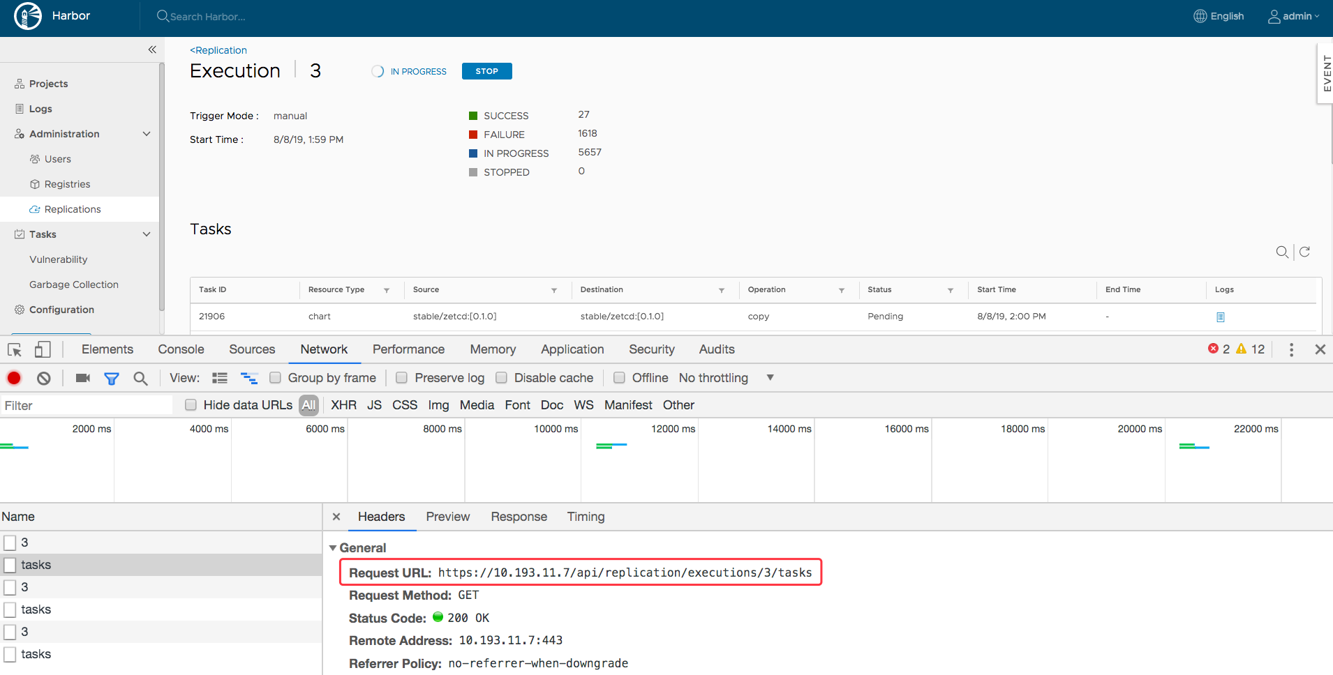 Cannot show replication tasks that more than 500 items · Issue #8603 ...