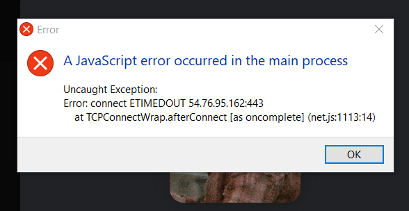 [Bug] Error: connect ETIMEDOUT at TCPConnectWrap.afterConnect · Issue ...