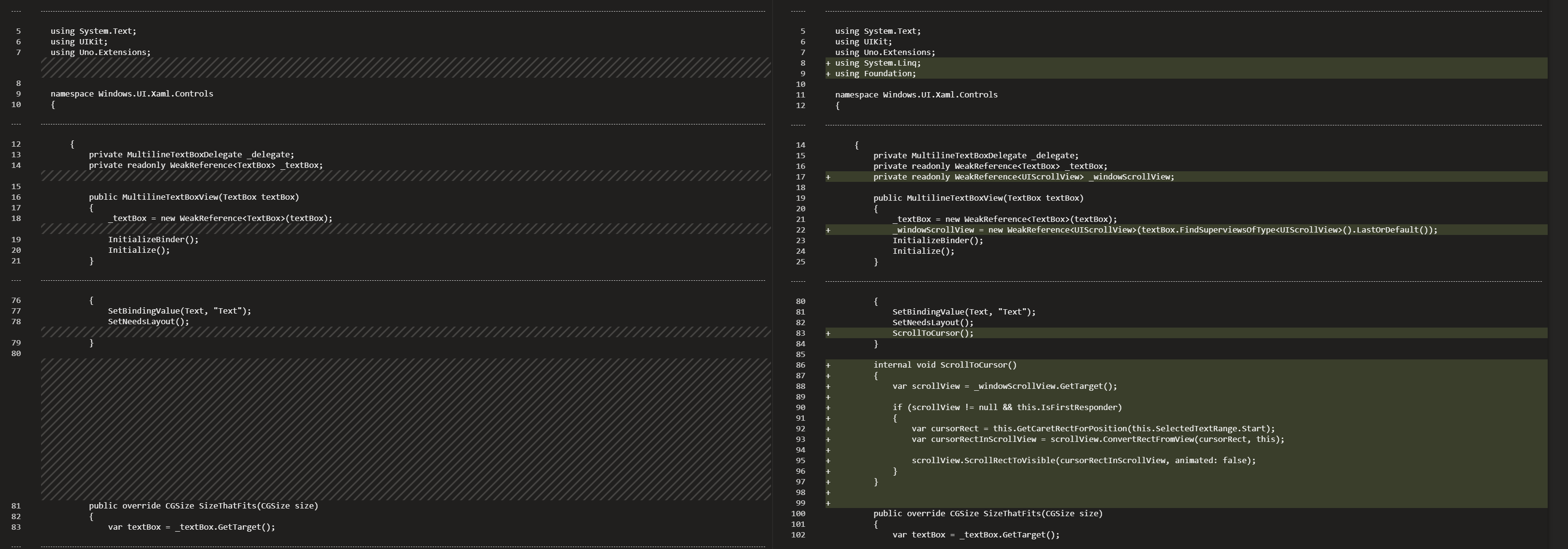 [iOS] Multi-lines TextBox still scrolling up when typing with a ...