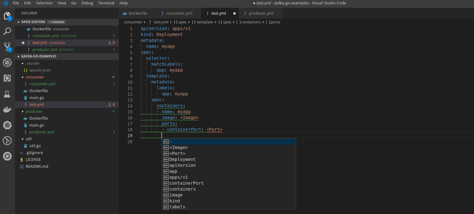 Auto completion doesn't work on empty YAML file · Issue #148 · redhat ...