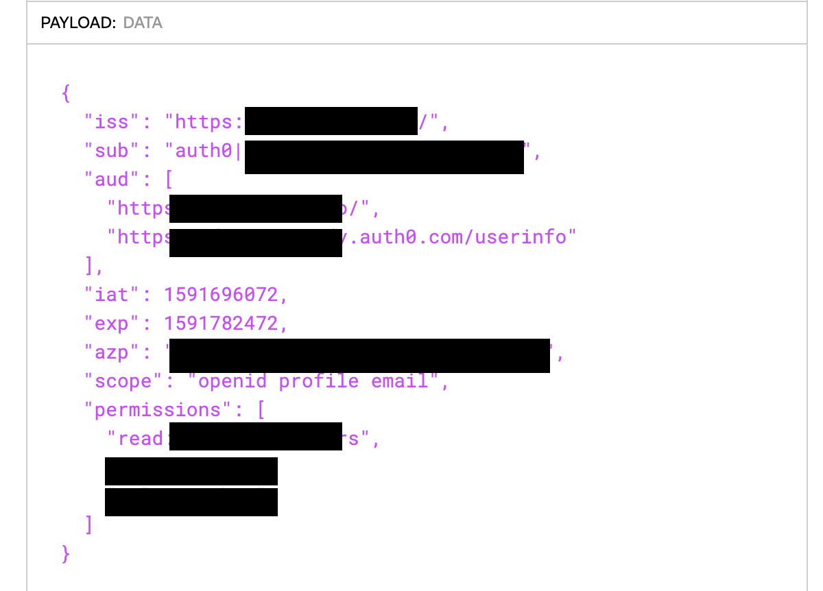 Json authorization. Json viewer.