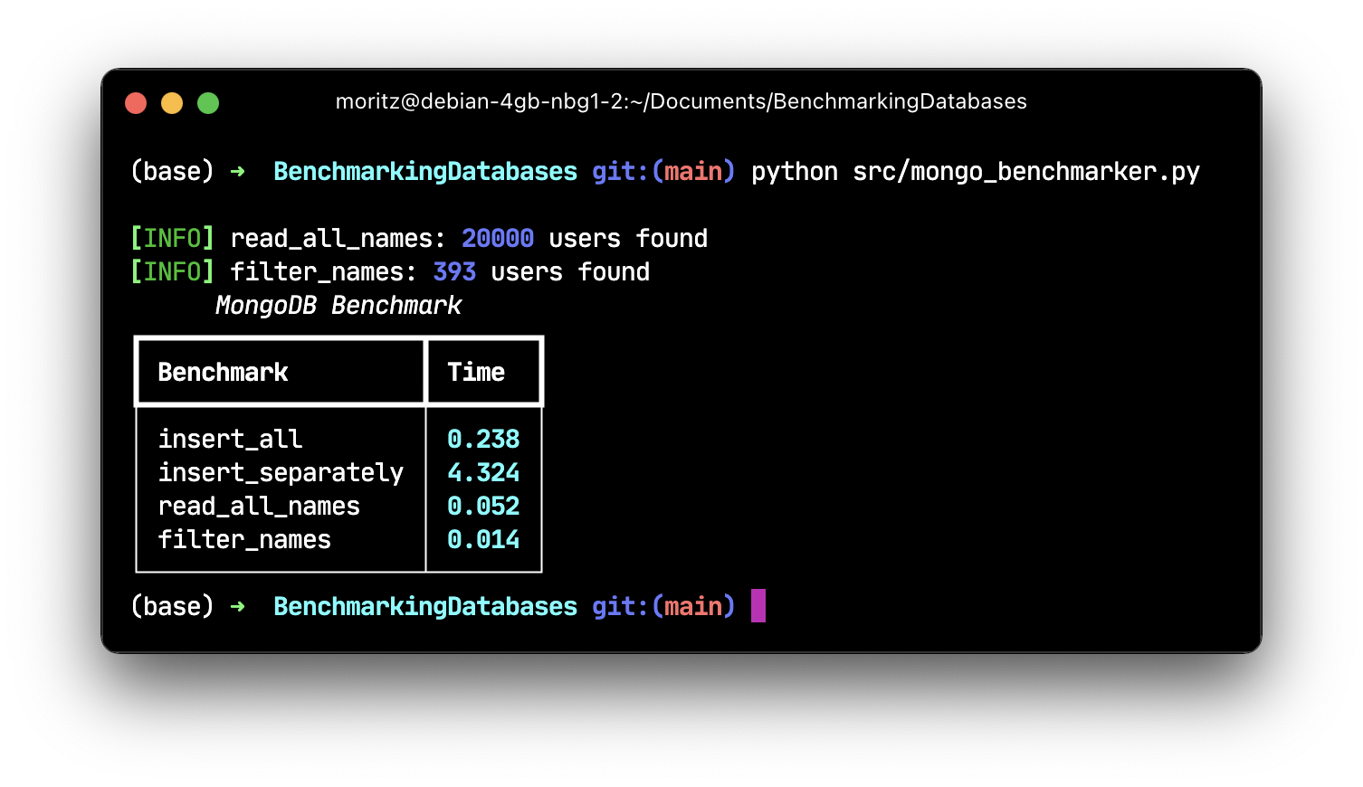 GitHub - moritzwilksch/BenchmarkingDatabases: A repo for benchmarking a ...
