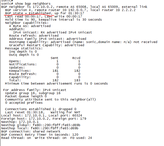 [bgp neighbor status] question about bgp neighbor status mismatch