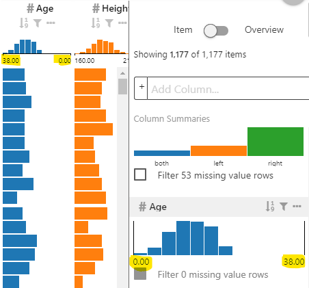 Swap range slider of numerical filter for inverted data mapping · Issue ...