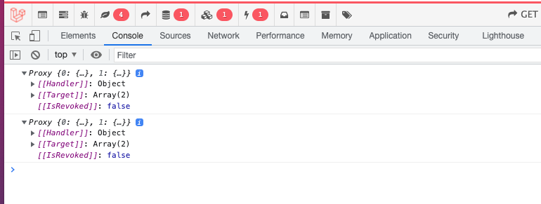 Arrays from entangle doesn't seem to have built-in array objects ...
