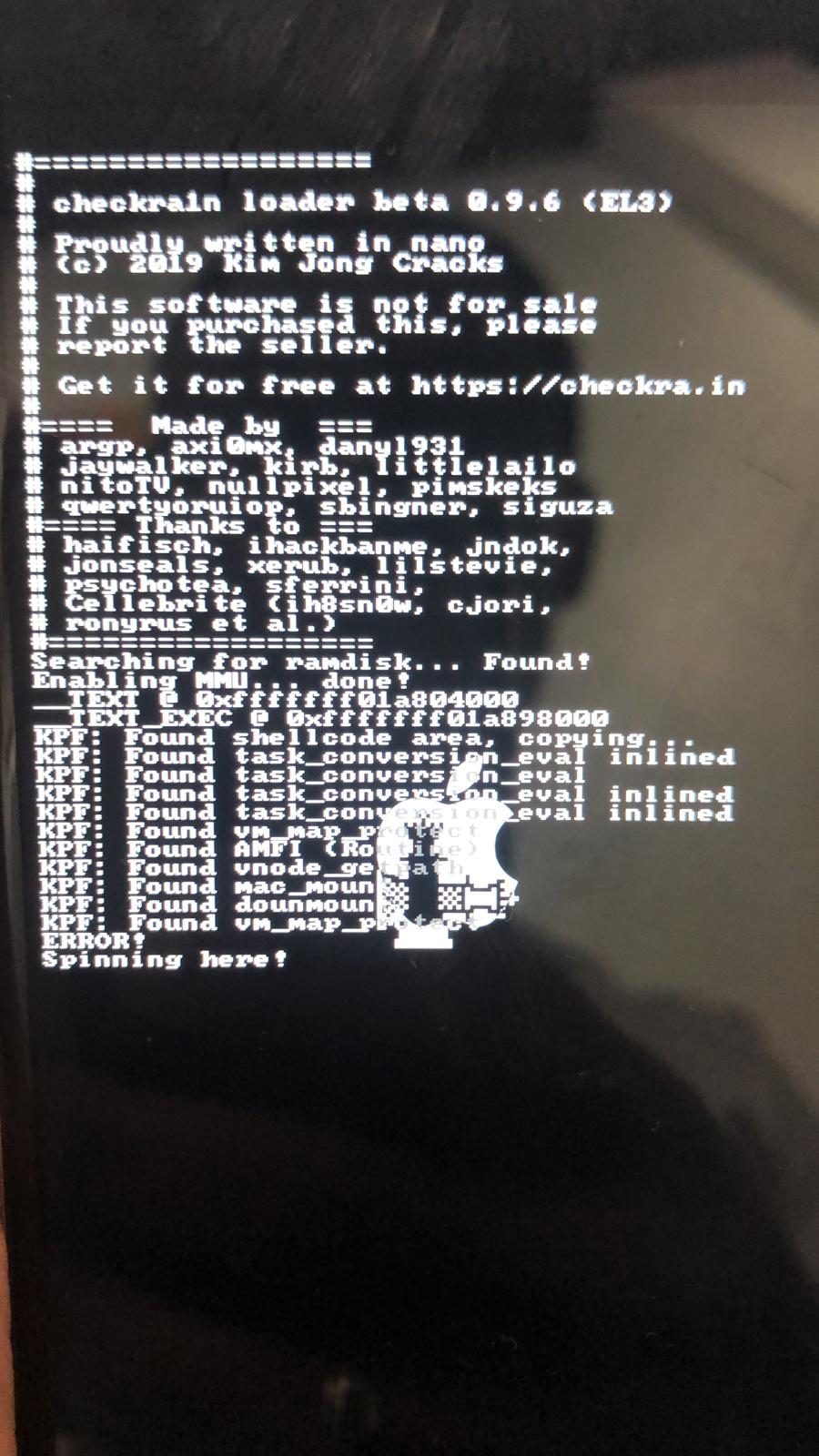 Error 20 ???? · Issue 585 · checkra1n/BugTracker · GitHub