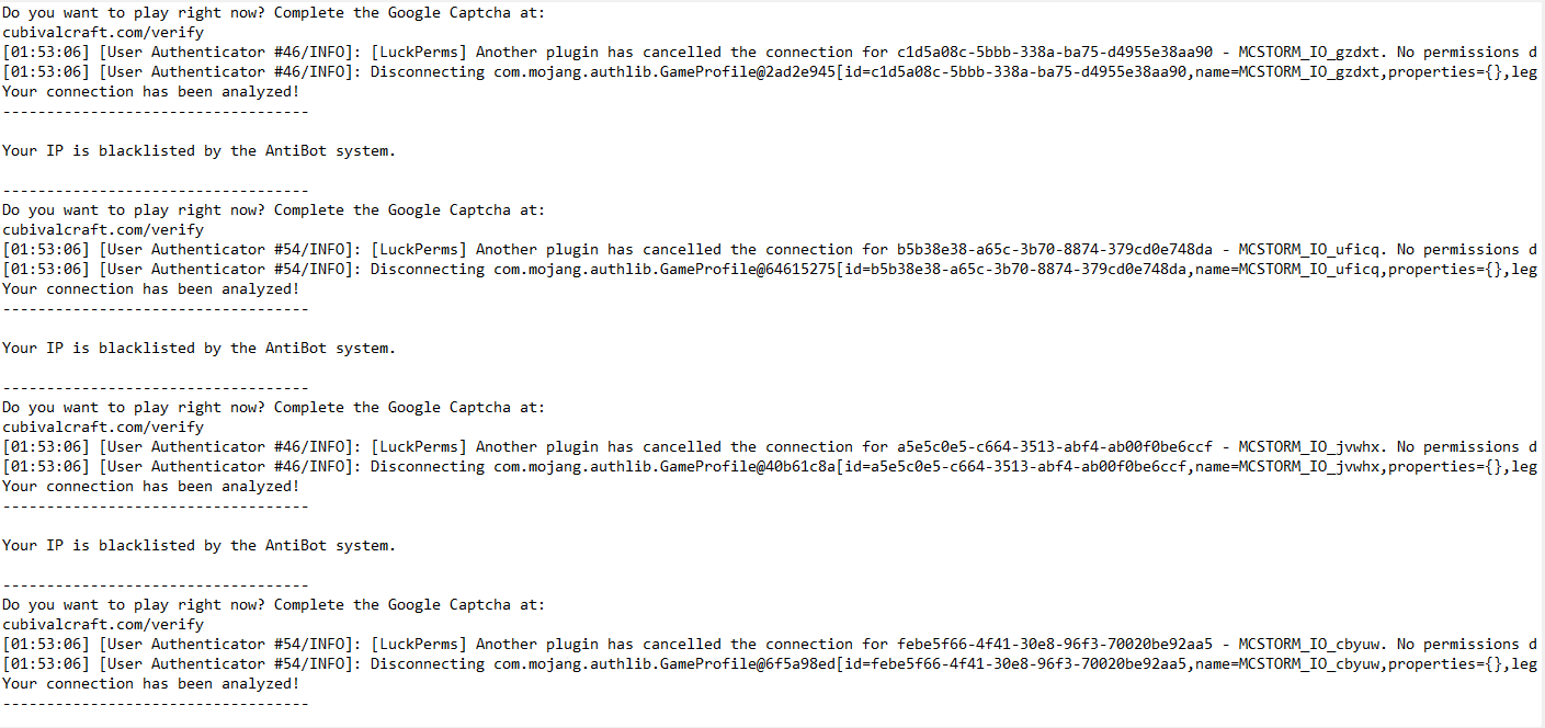 ItemAdders blocked BotSentry console filter work · Issue #1485 ...