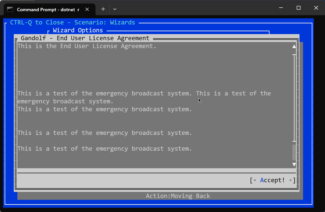 Wizard Views disappear · Issue 2174 · guics/Terminal.Gui · GitHub