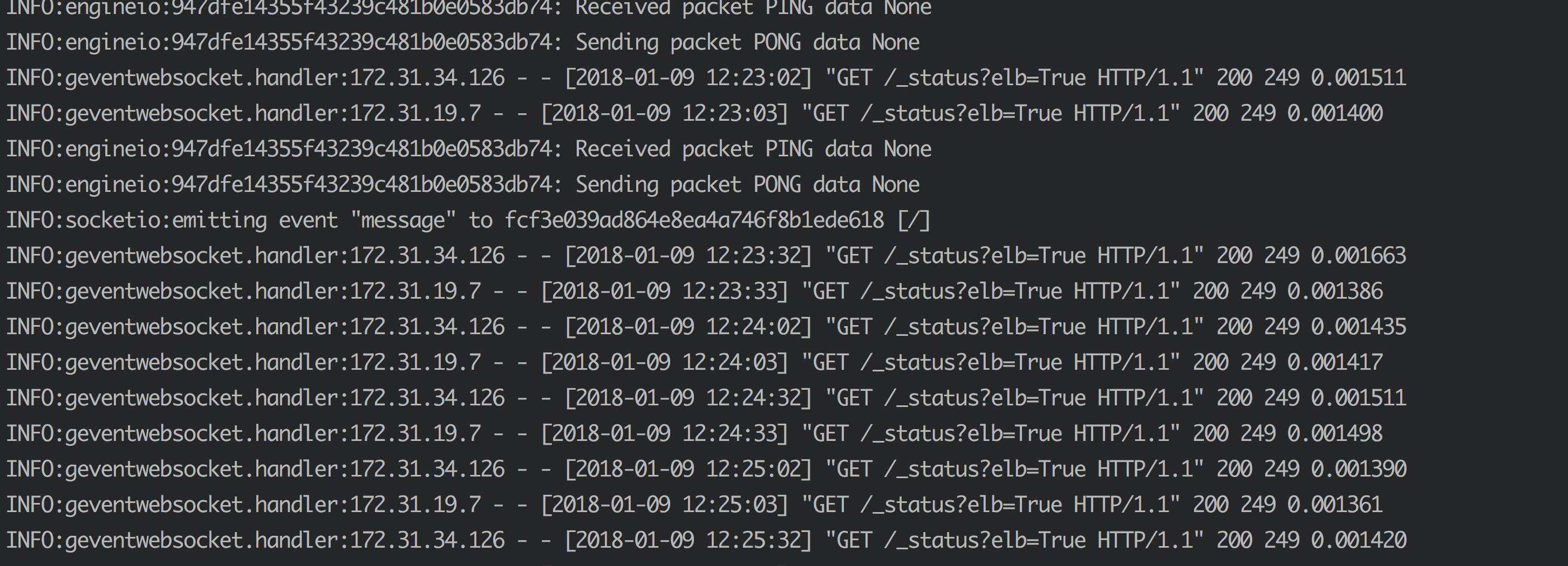 Setting up JSON logging · Issue 615 · miguelgrinberg/FlaskSocketIO