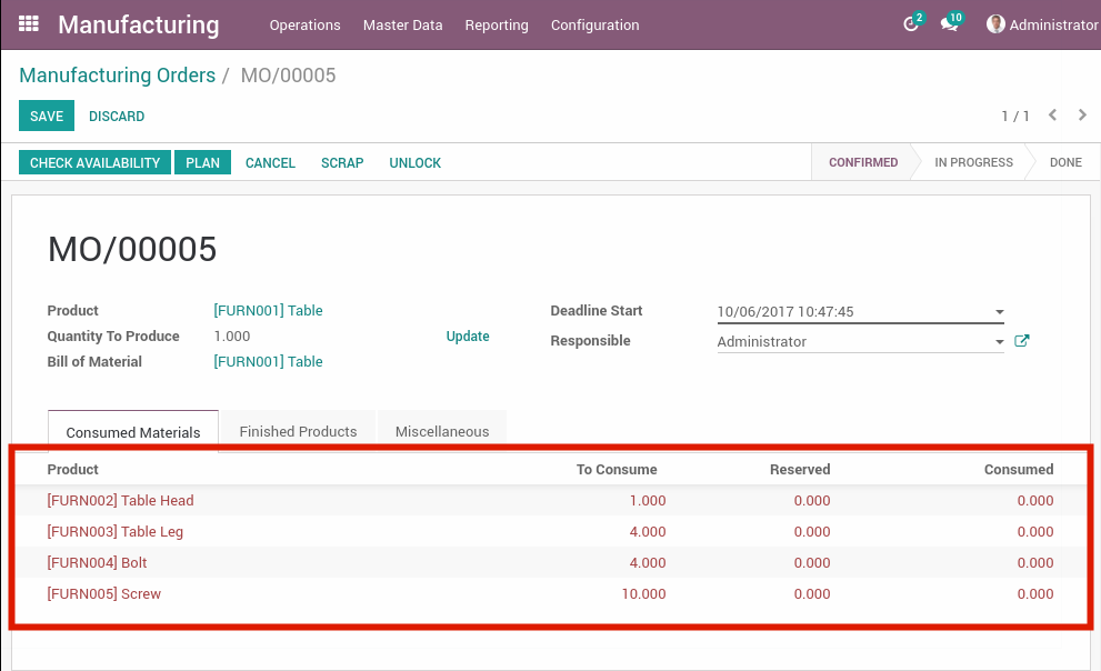 [V10] Edit Consumed Materials in Manufacturing Order · Issue #14689 ...