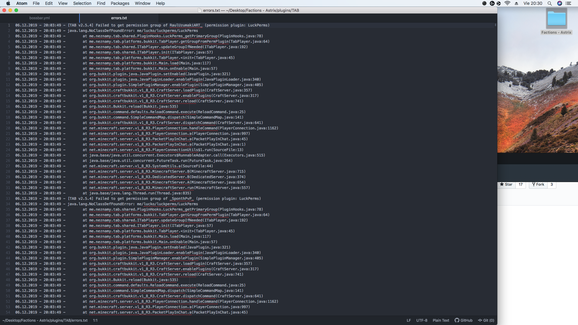 Error with LuckPerms. · Issue #71 · NEZNAMY/TAB · GitHub