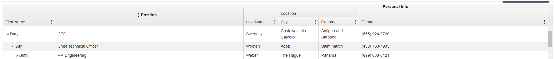 Multi Column Header Java Ui columns.headerAttributes is ignored when using multi column headers ...