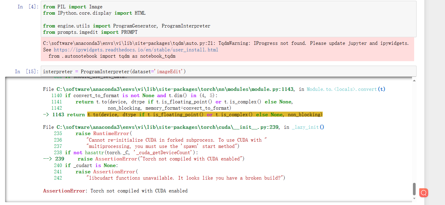 Torch not compiled with CUDA enabled · Issue 12 · allenai/visprog · GitHub