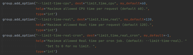 [10+] Impossibe to set cron timeout higher than limit_time_real · Issue ...