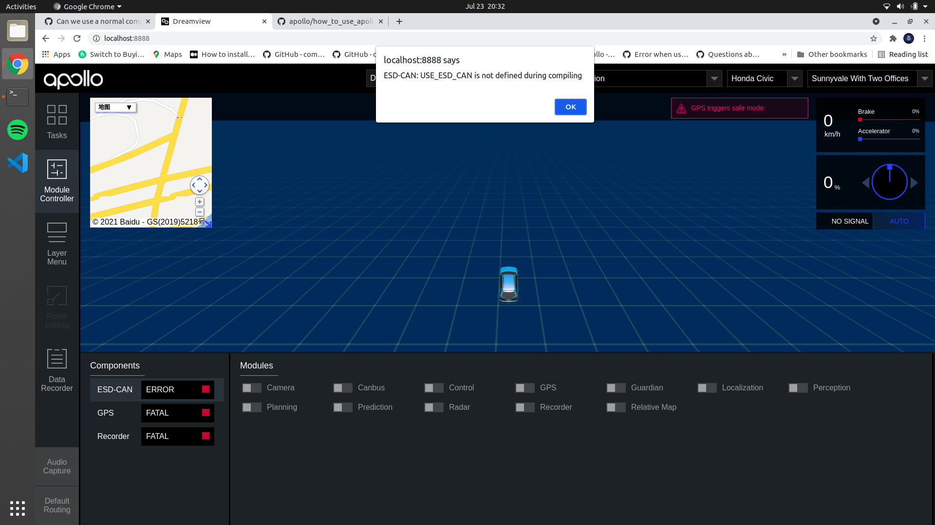 USB CANBUS CLARIFICATION & Dreamview error · Issue #13977 · ApolloAuto ...
