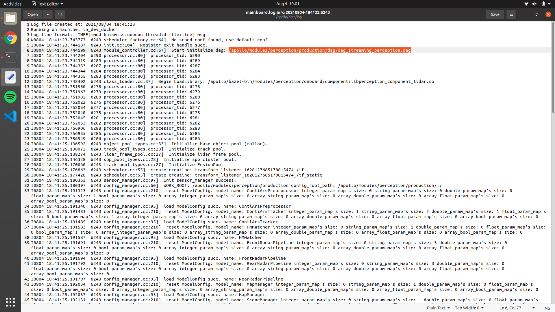 Perception module won't stay on · Issue #14009 · ApolloAuto/apollo · GitHub