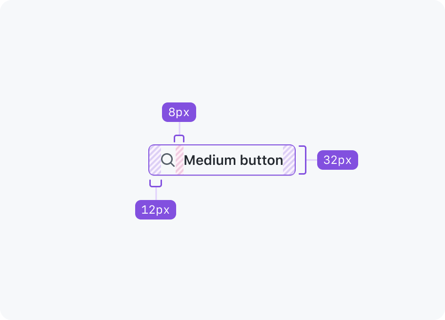 button at medium size