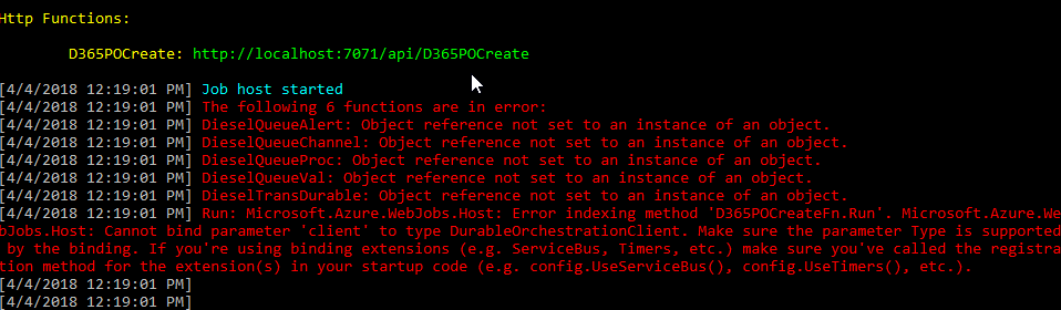 Durable.Task 1.2.2-beta3 + Functions 1.0.13 Breaks Simple Function ...