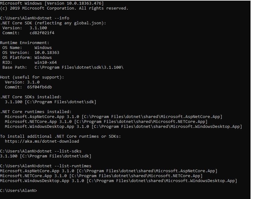 Template "Console Application" could not be created. · Issue #3977 ...