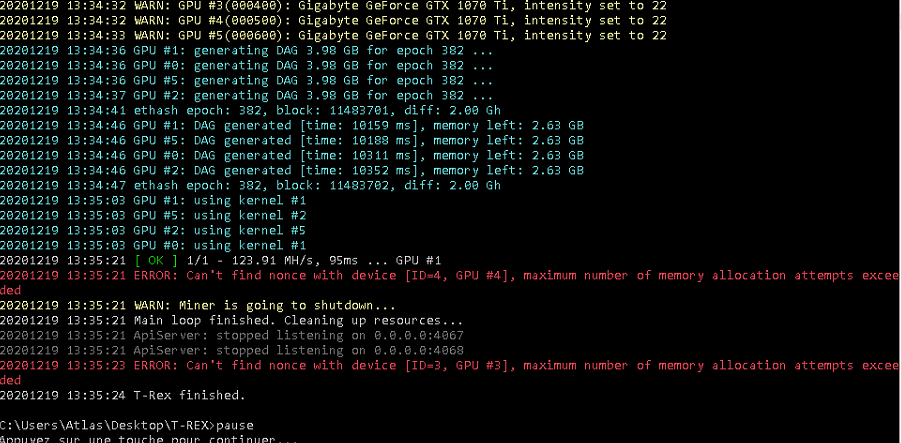 I cannot launch the 6 gpu · Issue #119 · trexminer/T-Rex · GitHub