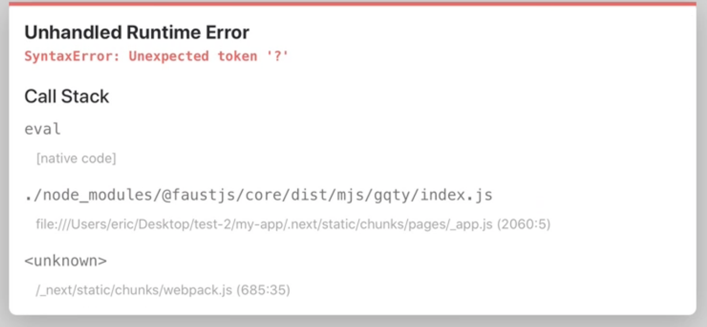 Bug: SyntaxError: Unexpected token '?' on ios13 and below · Issue #648 ...
