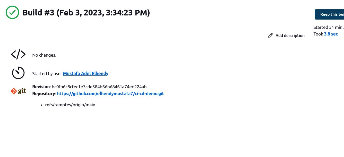 GitHub - elhendymustafa7/ci-cd-demo: compile a code from GitHub ...