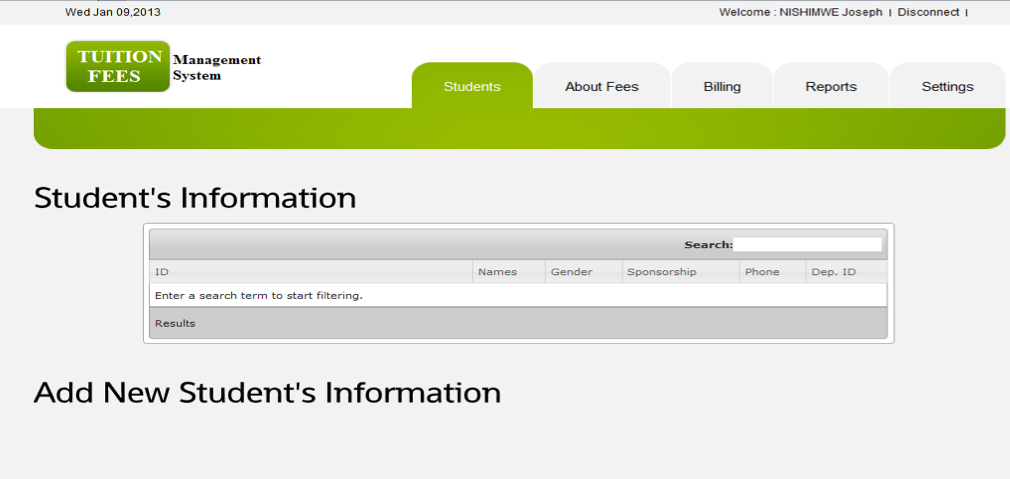 GitHub - Djefson/Tuition-Fees-Management-System: The project is in PHP ...