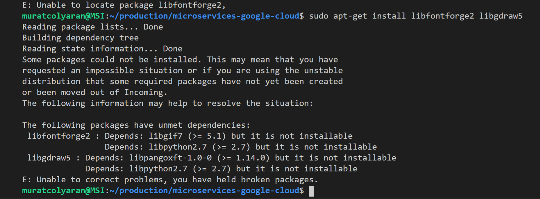 Dependency error when installing in Ubuntu 18.04 · Issue #4608 ...