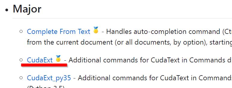 2023-03-31 00_58_16-halfbrained_cudatext_plugins_list_ Descriptions of CudaText plugins - Brave