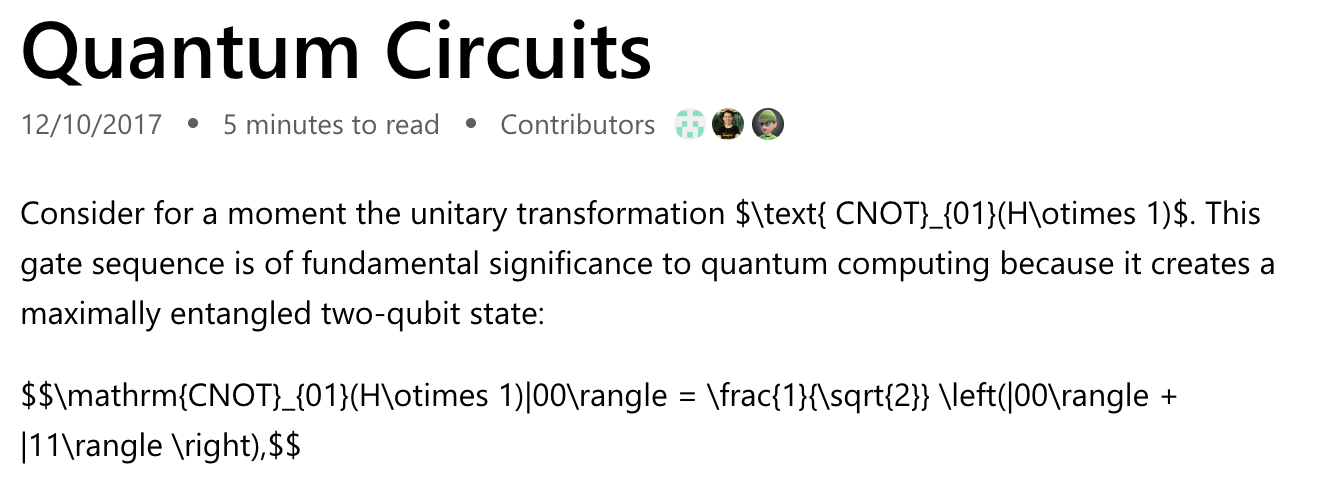 Formulas not rendering anymore on Quantum Computing pages · Issue #1248 ...