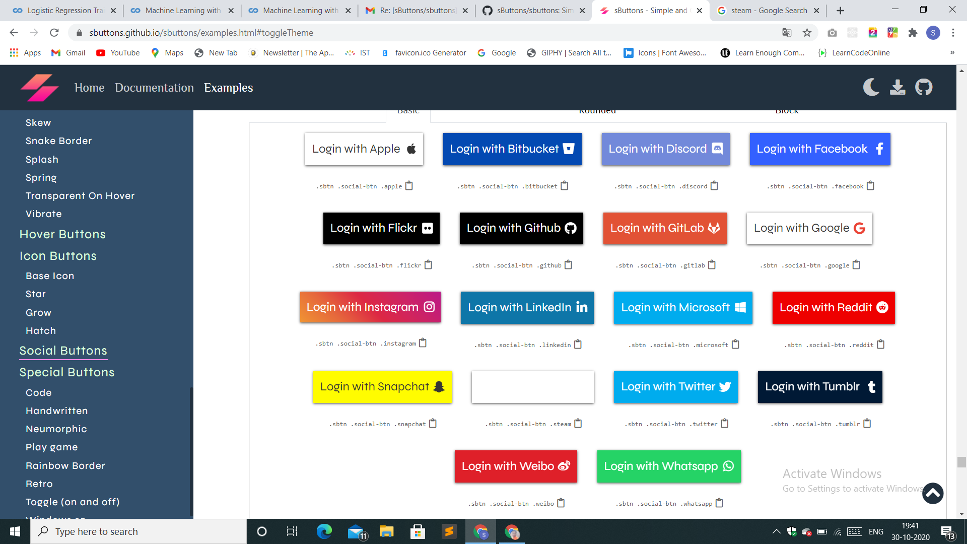 Login With Steam Social Button Is Not Visible Issue 1000 SButtons 
