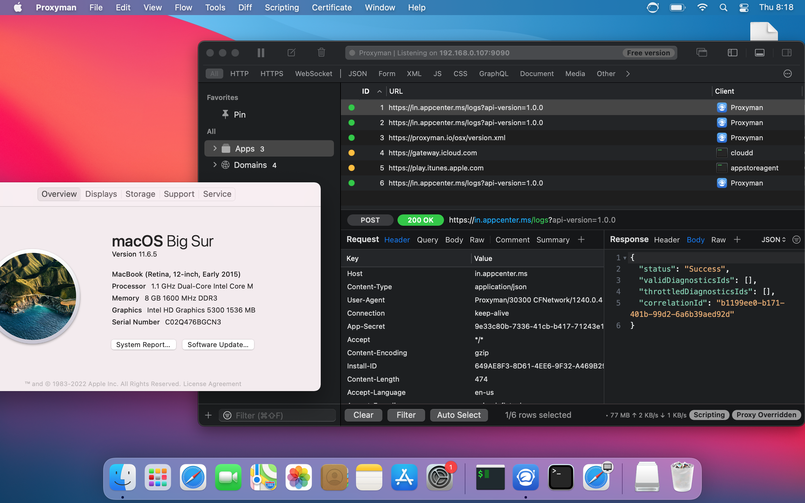 Proxyman on macOS 11.6.5