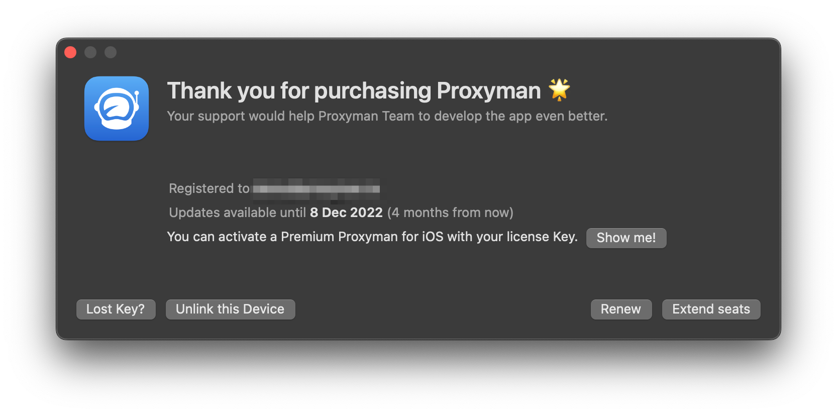 Better UI for the License Windows · Issue #57 · ProxymanApp/proxyman ...