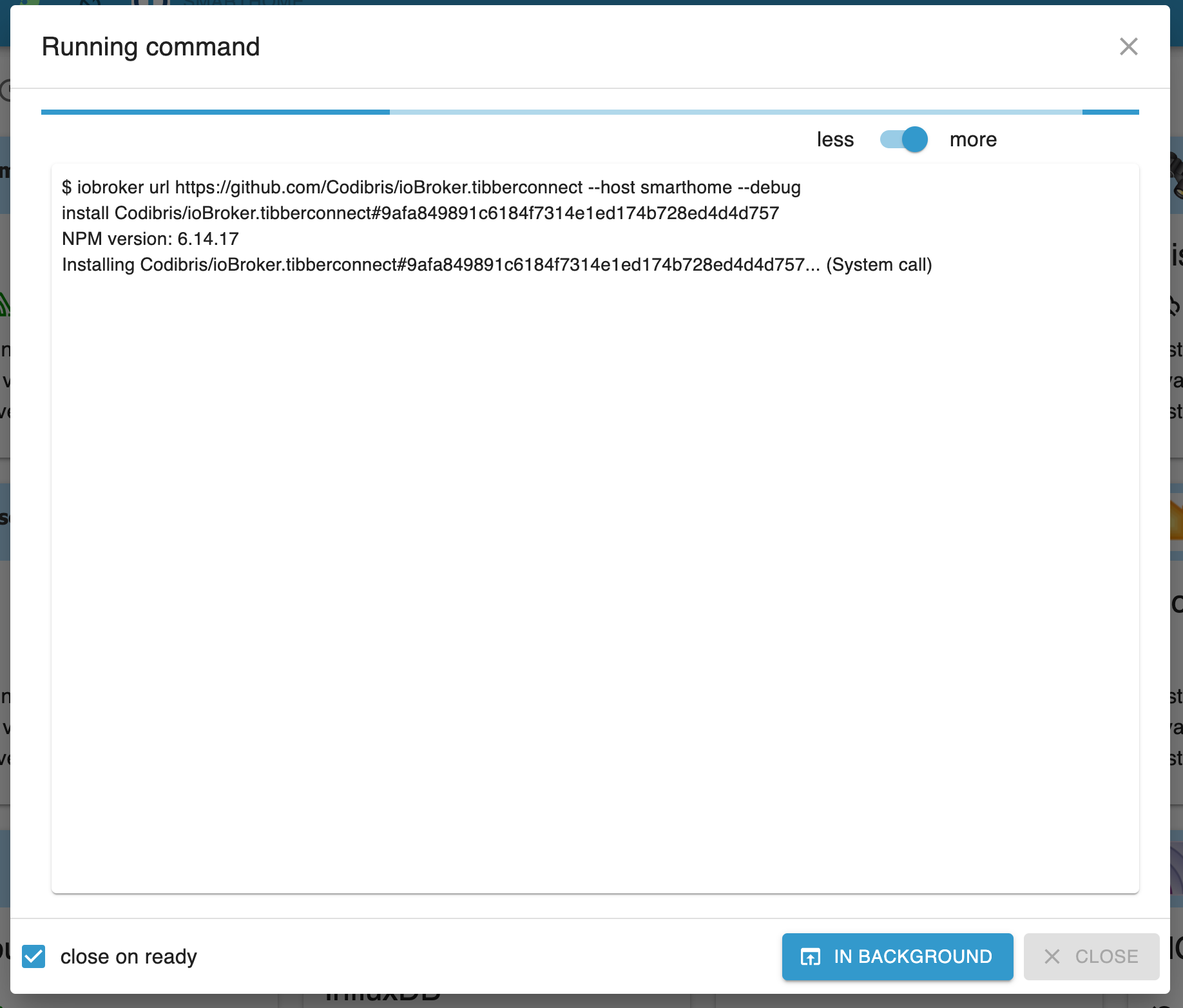 Adapter lässt sich nicht installieren · Issue 103 · Codibris/ioBroker