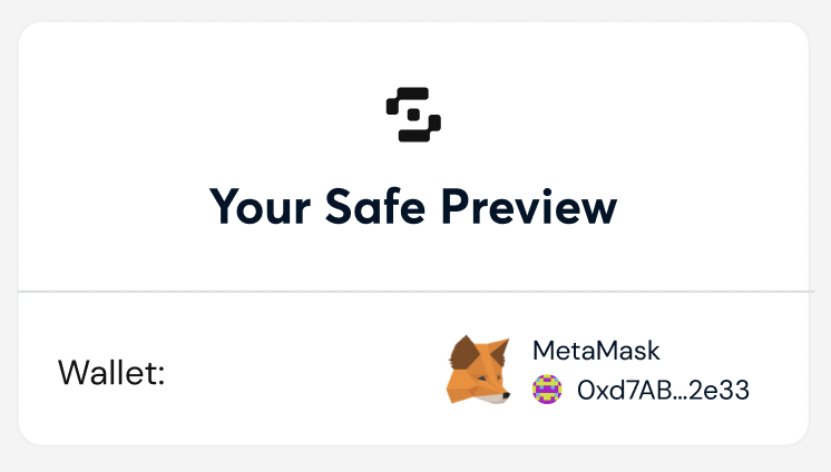 [Safe Creation] Overview widget · Issue #928 · safe-global/safe-wallet ...