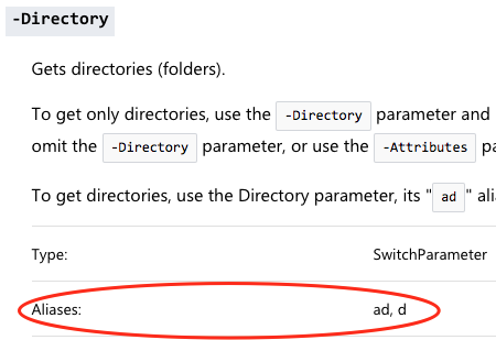 Get-Help -Full / -Parameter does not display parameter aliases · Issue ...