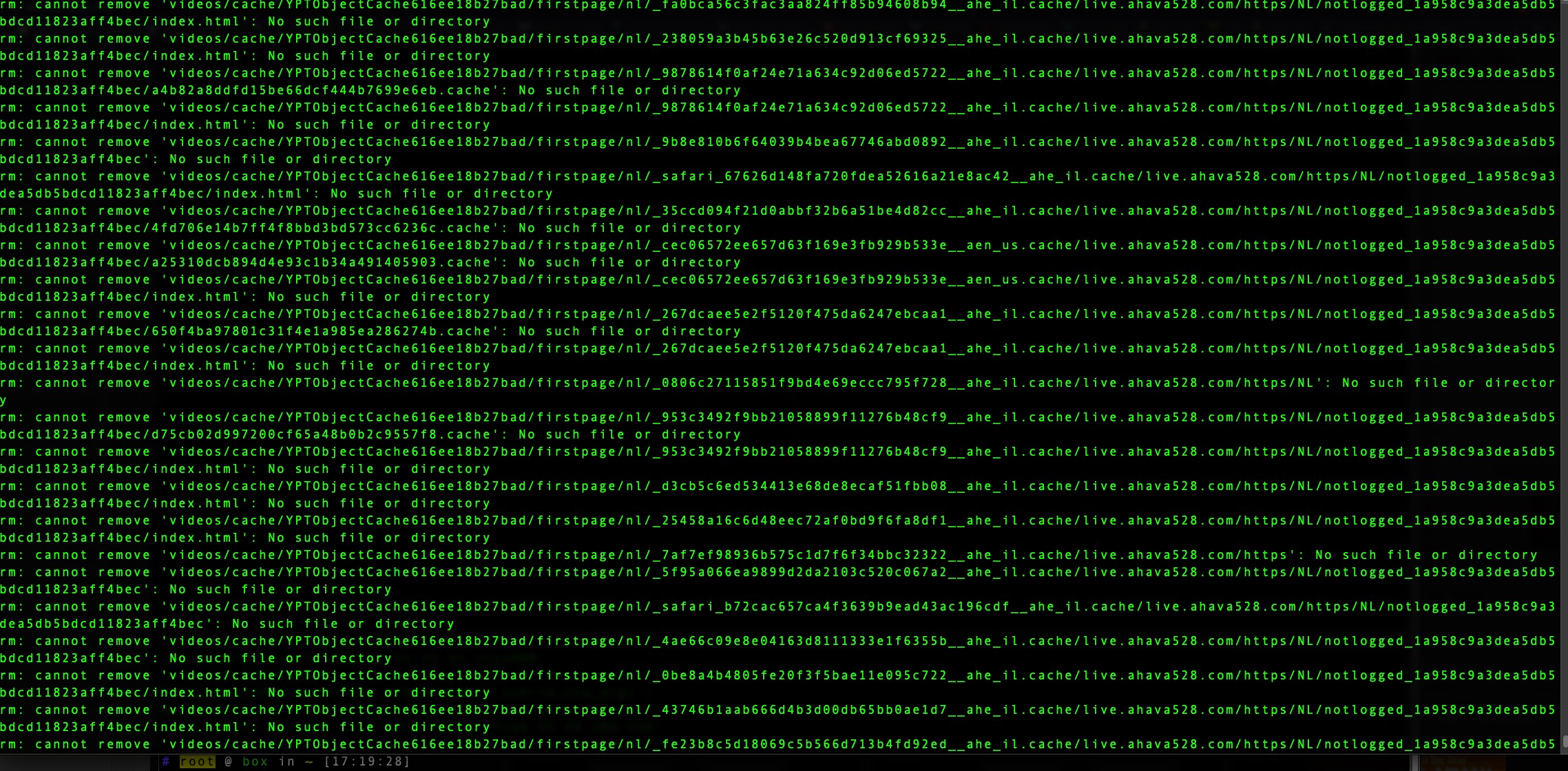 Problem with clearing cache · Issue #5849 · WWBN/AVideo · GitHub