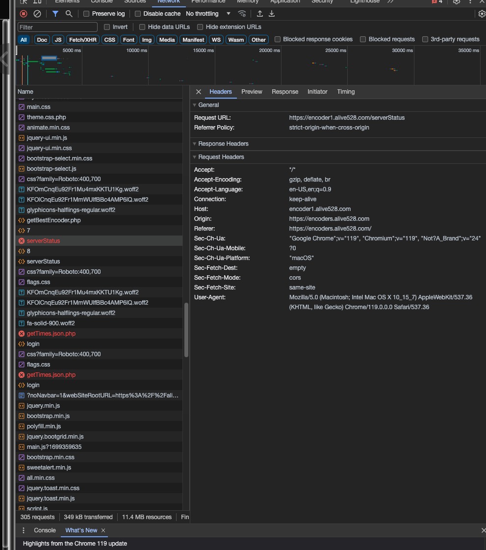 Network Encoder Errors in Network console · Issue #8622 · WWBN/AVideo ...