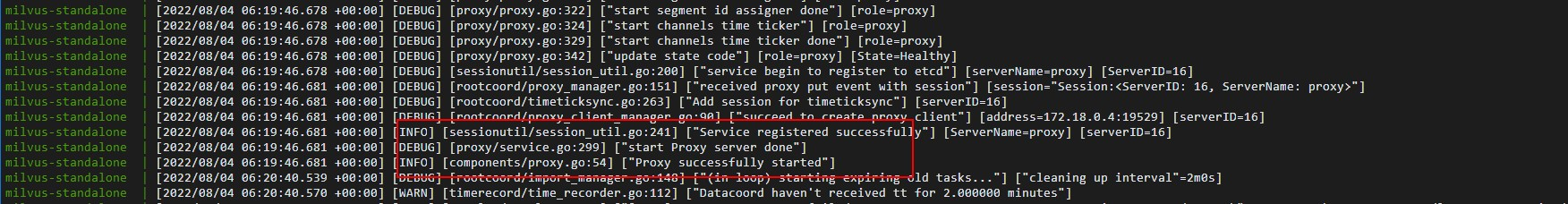 docker-compose up success ,but cannot create collection · milvus-io ...
